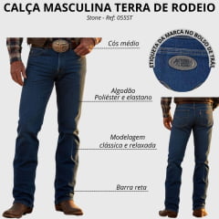 Calça Masculina Terra de Rodeio Stone - REF: 055ST