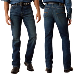 Calça Masculina Ariat Jeans Azul Escuro M7 Slim Ray Classic Rise Stretch 2X More Durable Ref: 10073015 Calça Masculina Ariat Jeans Azul Escuro M7 Slim Ray Classic Rise Stretch 2X More Durable Ref: 10073015