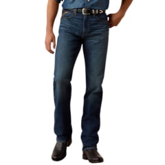 Calça Masculina Ariat Jeans Azul Escuro M7 Slim Ray Classic Rise Stretch 2X More Durable Ref: 10073015