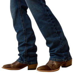 Calça Masculina Ariat Jeans Azul M4 Relaxed Boot Cut Heath Stretch Ref: 10074800