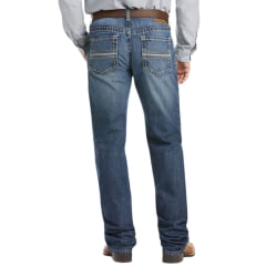 Calça Masculina Ariat Jeans Azul Médio M2 Tradicional Relaxed Bootcut Cassidy Ref: 10036071