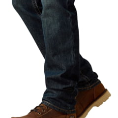 Calça Masculina Ariat Cinch Escuro Work Rebar M4 Relaxed Straight Cobalt Durastretch Ref: 10027736