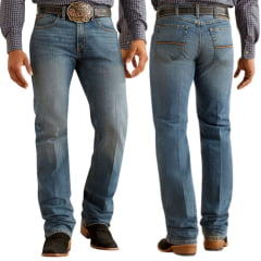Calça Masculina Ariat Jeans Hamilton M5 Straight Stretch 2x More Durable Ref: 10045391