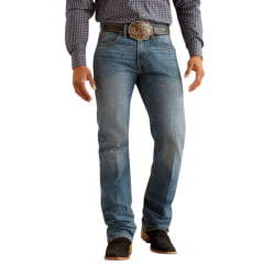 Calça Masculina Ariat Jeans Hamilton M5 Straight Stretch 2x More Durable Ref: 10045391