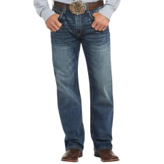 Calça Masculina Ariat Jeans M4 Relaxed Bootcut Silverton Stretch Ref: 10023455