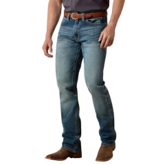 Calça Masculina Ariat Jeans M4 Relaxed Straight Leg Dakota Stretch Ref: 10032086