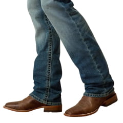 Calça Masculina Ariat Jeans M4 Relaxed Straight Leg Dakota Stretch Ref: 10032086
