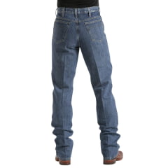 Calça Masculina Cinch Jeans Azul Bronze Label Slim Original Rise - Ref. MB90532002 Fab. México