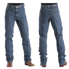 Calça Masculina Cinch Jeans Azul Bronze Label Slim Original Rise - Ref. MB90532002 Fab. México