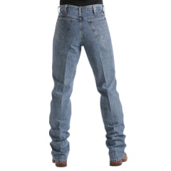 Calça Masculina Cinch Jeans Azul Claro Bronze Label Slim Original Rise - Ref. MB90532001 Fab. México