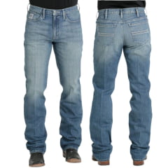 Calça Masculina Cinch Jeans Médio Silver Label Slim Mid Rise Straight Leg Ref:MB98034015 Calça Masculina Cinch Jeans Médio Silver Label Slim Mid Rise Straight Leg Ref:MB98034015