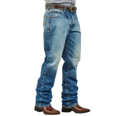 Calça Masculina Dock's Jeans Relaxed Xtreme White Bordada No Bolso Ref 4435