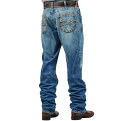 Calça Masculina Dock's Jeans Relaxed Xtreme White Bordada No Bolso Ref 4435
