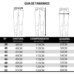 Calça Masculina Jeans Laço Forte 100% Bordado Marrom Ref:8045