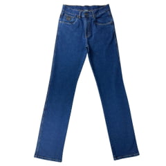 Calça Masculina Jeans Laço Forte Elastano Destroy Escuro Ref:1021