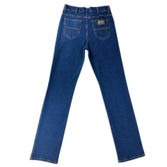 Calça Masculina Jeans Laço Forte Elastano Destroy Escuro Ref:1021