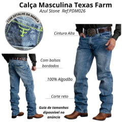 Calça Masculina Jeans Texas Farm Hard 100% Stone Verde Neon Ref:PDM026