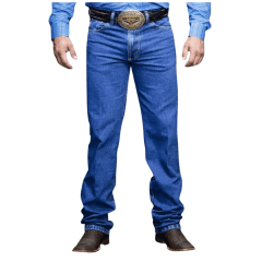Calça Masculina King Farm Jeans Gold Fire 3 AzuL 100% Algodão Bordado Ref:1060