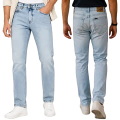 Calça Masculina Lee 101'S Classic Fit Stretch New Soft Up Lavagem Clara Ref:1503L Calça Masculina Lee 101'S Classic Fit Stretch New Soft Up Lavagem Clara Ref:1503L