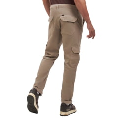 Calça Masculina Lee Cargo de Sarja Peletizada Caqui REF: 2506L