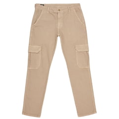 Calça Masculina Lee Cargo de Sarja Peletizada Caqui REF: 2506L