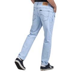 Calça Masculina Lee Jeans Azul Claro Daren Regular Fit Oman Smow Reta - Ref. 2039L