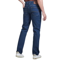Calça Masculina Lee Jeans Azul Escuro Chicago Stretch Regulat Fit  Sof Up Black Blue - Ref.1124L