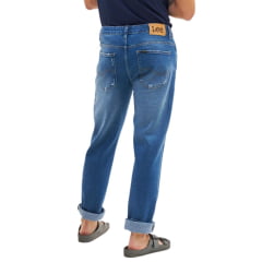 Calça Masculina Lee Jeans Azul Médio 1015 Com Stretch New Soft Up Tank Classic Fit Ref.1541L