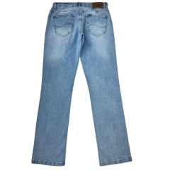 Calça Masculina Lee Jeans Delavê Daren Regular Fit Cintura Média Perna Reta Noble Sky Used Ref: 2046L