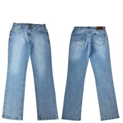 Calça Masculina Lee Jeans Delavê Daren Regular Fit Cintura Média Perna Reta Noble Sky Used Ref: 2046L