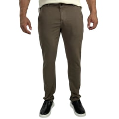 Calça Masculina Lee Slim Chino New Strech Verde Militar Soft Ref:2212L