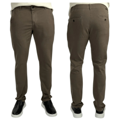 Calça Masculina Lee Slim Chino New Strech Verde Militar Soft Ref:2212L