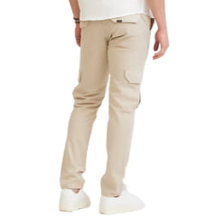 Calça Masculina Lee Stec Sarja Peletizada  Cargo Areia Ref:2510L