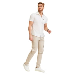 Calça Masculina Lee Stec Sarja Peletizada  Cargo Areia Ref:2510L
