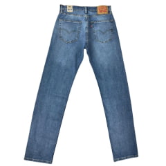 Calça Masculina Levi's 505 Regular Stretch Azul Médio Ref:005053076