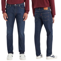 Calça Masculina Levi's 512 Slim Taper Jeans Escuro Ref:288331283