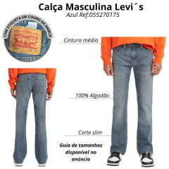 Calça Masculina Levi's Jeans 527 Slim Bootcut Ref:055270175