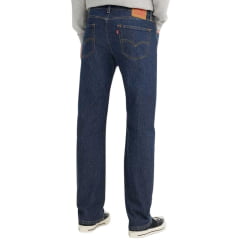 Calça Masculina Levi's Jeans Azul 505 Regular Com Stretch Ref.5052836