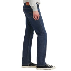 Calça Masculina Levi's Jeans Azul 505 Regular Com Stretch Ref.5052836