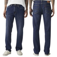 Calça Masculina Levi's Jeans Azul 514 Straight Com Stretch Ref:005141964