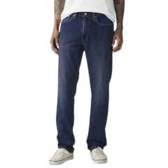 Calça Masculina Levi's Jeans Azul 514 Straight Com Stretch Ref:005141964