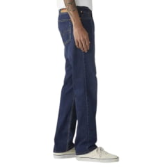 Calça Masculina Levi's Jeans Azul 514 Straight Com Stretch Ref:005141964