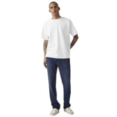 Calça Masculina Levi's Jeans Azul 514 Straight Com Stretch Ref:005141964