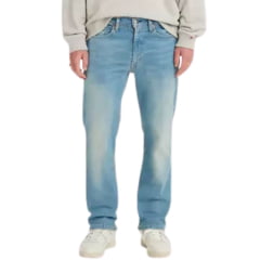 Calça Masculina Levi's Jeans Azul Claro 514 Straight Com Stretch Ref:005141286