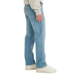 Calça Masculina Levi's Jeans Azul Claro 514 Straight Com Stretch Ref:005141286