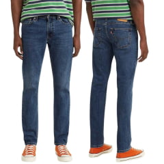 Calça Masculina Levi's Jeans Azul Destroyer 511 Slim Com Stretch Ref:0451152987