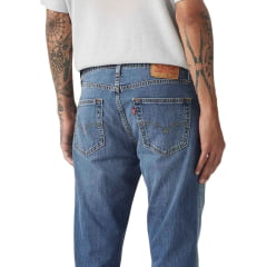 Calça Masculina Levi's Jeans Azul Médio 511 Slim Lightweight Denim Strech Ref:045116106