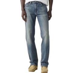 Calça Masculina Levi's Jeans Azul Médio 514 Straight Stretch Regular Flex Ref: 005141493