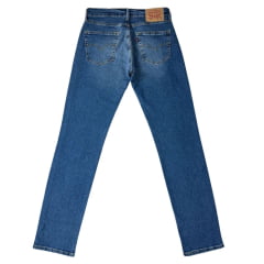Calça Masculina Levi's Jeans Azul Médio 514 Straight Com Strech Ref: LB 5140060