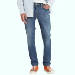 Calça Masculina Levi's Jeans Azul Stonado 511 Slim Com Stretch Sits Below Your Waist Ref.45111390